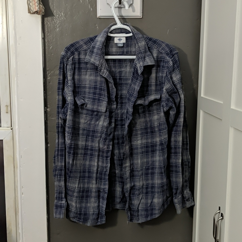 Mens Large Old Navy Flannel Button Down